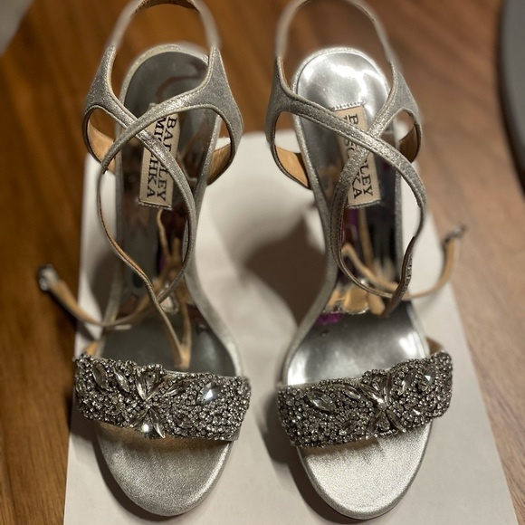 Badgley Mischka Hailey Embellished Strappy Sandals - Picture 10 of 13